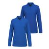INGEAR Girls Long Sleeve Polo Shirt 2PK for School Uniform, Golf, Casual Wear (US, Alpha, XX-Large, Regular, Royal Blue) view 1