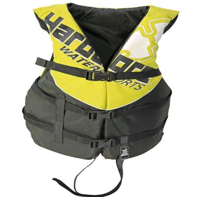Hardcore USCG Type III Life Jacket PFD for Adults & Kids | Durable, Comfortable Ski Vest with Leg Strap for Watersports, Boating, Tubing & Enhanced Safety on the Water Yellow (.Adult Universal)