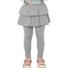 RieKet Girls School Uniform Pants Warm Stretchy Athletic Leggings with Skirt 2-14 Years Light Purple Mid Grey 2 Pack 6-7 Years view 4