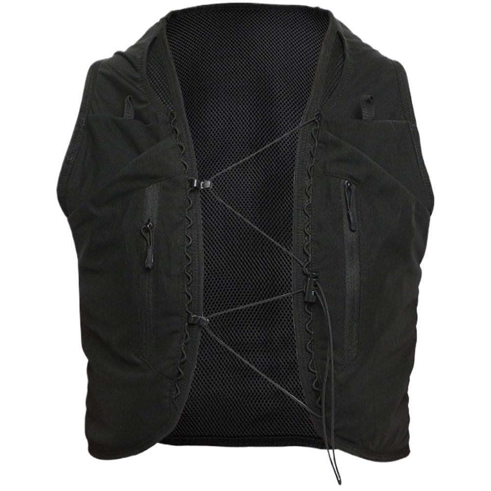 FangDaLe Running Hydration Vest Backpack(Without Bladder) Hydration Vest 12 Pockets Running Vest Women Men Hydration Pack for Outdoor Hiking Biking (L), Large, black
