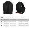 FangDaLe Running Hydration Vest Backpack(Without Bladder) Hydration Vest 12 Pockets Running Vest Women Men Hydration Pack for Outdoor Hiking Biking (L), Large, black view 2