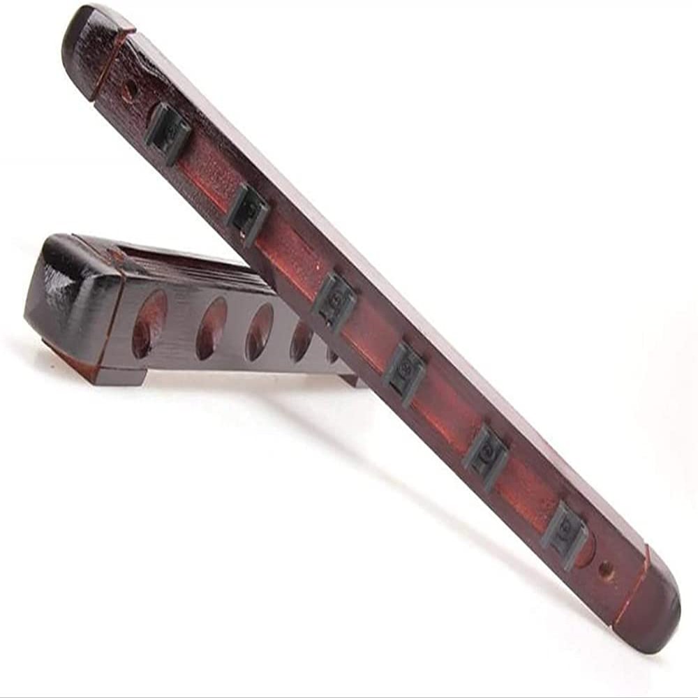 LWLYLCHBM Storage Racks Billiard Pool Snooker Table Wall Mount Hanging Rack Holder Snooker Accessories Professional 6 Cue Sticks Solid Rack Cue Rack Only
