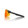 100% AEROCRAFT Sunglasses - Scratch-Resistant Lens - Lightweight and Durable Sunglasses for Outdoor Sports - Soft Tact Black, HiPER Red Multilayer Mirror view 3