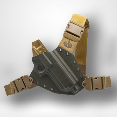 Kenai Chest Holster for a SIG - MAS Grey/Coyote (Model - P938 SAS, Right)