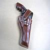 Azula Custom Leather Strong Side Outdoor Gun Belt Holster for Smith & Wesson S&W N Frame 3" Revolver Model 29, 629, 610, 627, 25, 27, 327, 329 - Brown Right Hand view 1