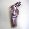 Azula Custom Leather Strong Side Outdoor Gun Belt Holster for Smith & Wesson S&W N Frame 5" Revolver Model 29, 629, 610, 627, 25, 27, 327, 329 - Brown Right Hand view 2