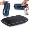 alkamto Travel & Camping Comfortable Memory Foam Pillow  Easy to Carry Portable Bag  Temperature Regulating Pillow Case (Black) view 1