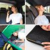 alkamto Travel & Camping Comfortable Memory Foam Pillow  Easy to Carry Portable Bag  Temperature Regulating Pillow Case (Black) view 2