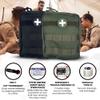 IFAK (Individual First Aid Kit) Trauma Kit with CAT Tourniquet  Medical Pouch for Tactical, Outdoor, Hiking, Military  Backpacking Emergency Medical Kit for Bleeding Control (Black) view 2