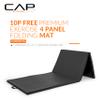 CAP Barbell Folding Exercise Mat  Durable, Anti-Tear, Thick Padding for Fitness, Aerobics, Gymnastics & Home Workouts. 10' x 4' x 3" thick BLACK 10P Free view 2