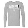 500 LEVEL Fred VanVleet Houston Rockets Long Sleeve Shirt - Fred VanVleet Houston Rockets Elite WHT (Heather Gray, XX-Large) view 1