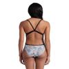 ARENA Performance White Floral Women's Swimsuit Lace Back One Piece MaxLife Training Suit Athletic Ladies Bathing Suit, Black/Multi, US Size 38 view 2