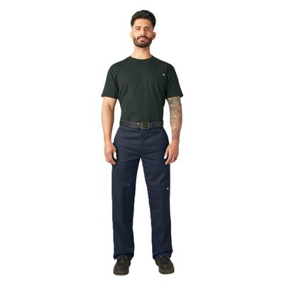Dickies Loose Fit Double Knee Work Pants. Dark Navy, 42 34