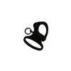 DBMIMPORTERS 600 Lb WLL Mini Fixed Snap Shackle Matte Black Coated Quick Release view 4