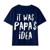 T Shirts for Kids Girls' T Shirt Cute Print Short Sleeve Top 100 to 160 Cotton Clothes Round Kids Long (Blue, 9-10Years) view 1