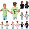 T Shirts for Kids Girls' T Shirt Cute Print Short Sleeve Top 100 to 160 Cotton Clothes Round Kids Long (Blue, 9-10Years) view 2