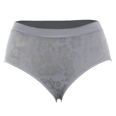 Unitalla Women's Underwear Pack of 12 Printed Microfiber Briefs with Floral Details, Assorted, Talla nica