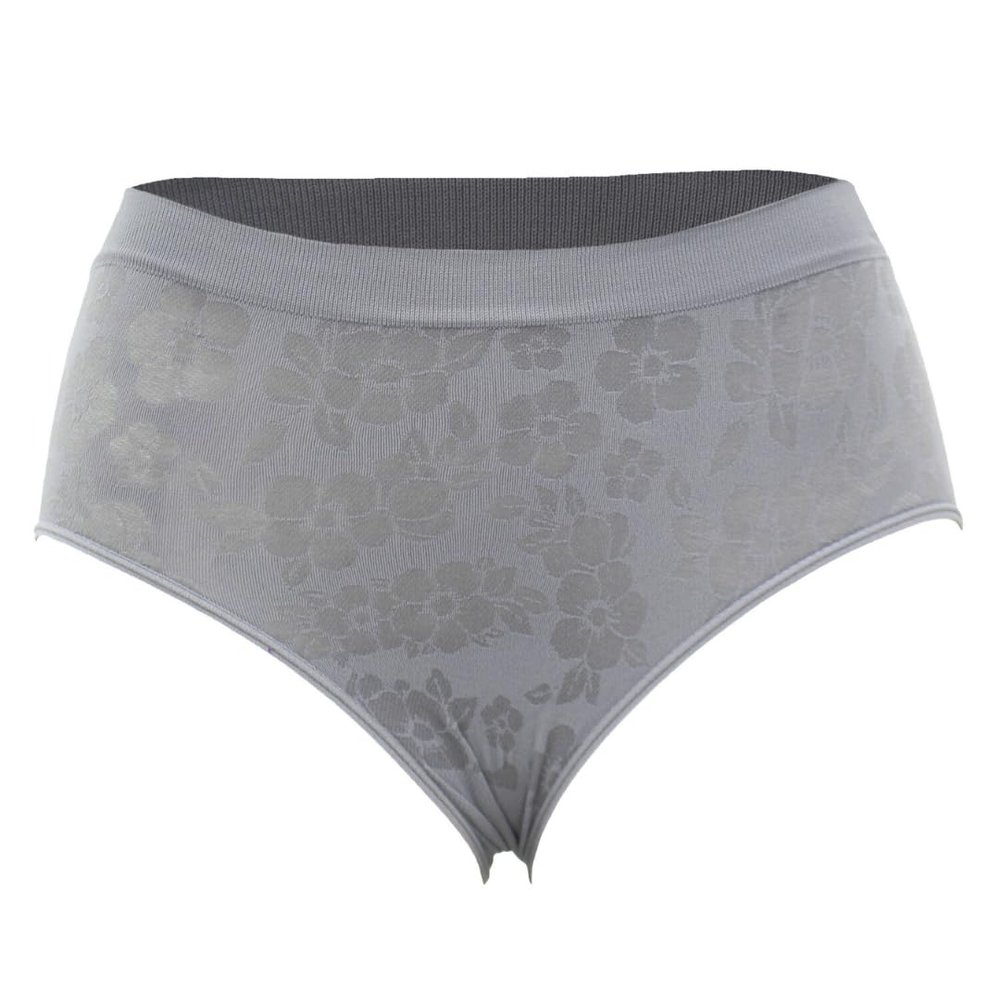 Unitalla Women's Underwear Pack of 12 Printed Microfiber Briefs with Floral Details, Assorted, Talla nica