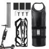NineFit Basics Fork Bag - Bag Shoulder Bag, Water Proof Panniers & Rack Trunks | Multi Purpose Fork Bag with Reflective Stripes for City Riding Bikepacking Cycling Touring, Black, 23x8.8x5.8cm view 1