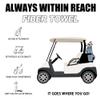 MAGOLFIN Small Magnetic Golf Towel with Clip, Microfiber Waffle Design - Industrial Strength Magnet for Glof Balls, Golf Bags, Carts Clubs - Red view 4