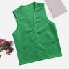Adult Postulant Activity Vest Supermarket Vests Clerk Workwear Mid Length Coats Women (Green, L) view 2