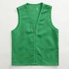 Adult Postulant Activity Vest Supermarket Vests Clerk Workwear Mid Length Coats Women (Green, L) view 3