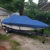 100% Waterproof Boat Cover, Heavy Duty 210D Marine Grade Oxford Cloth Boat Covers Marine Grade Trailerable Boat Cover Fits V-Hull Runabout Fishing Boat Bass Boat,20x22FT=700x254cm view 3