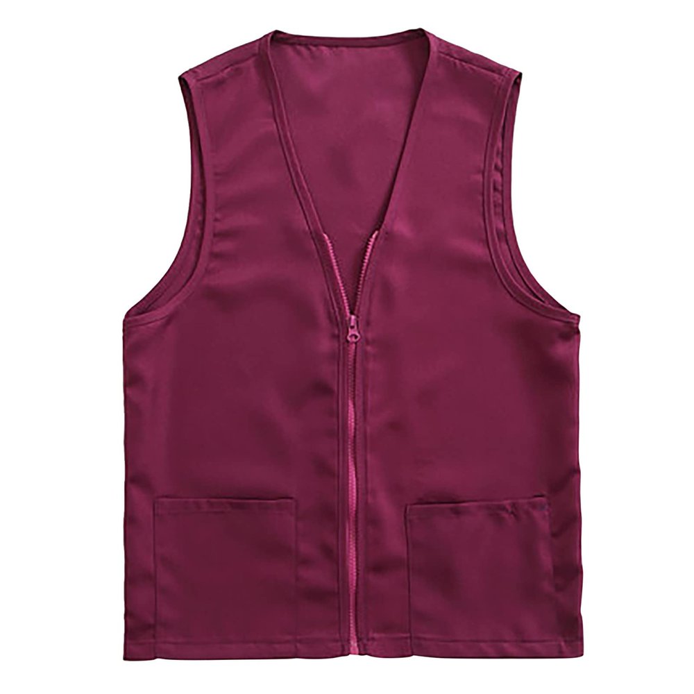 Adult Postulant Activity Vest Supermarket Vests Clerk Workwear Mid Length Coats Women (PP2, XXXL)