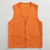 Adult Postulant Activity Vest Supermarket Vests Clerk Workwear Mid Length Coats Women (Orange, XL) view 3