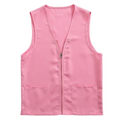Adult Postulant Activity Vest Supermarket Vests Clerk Workwear Mid Length Coats Women (RD2, XXL)