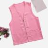 Adult Postulant Activity Vest Supermarket Vests Clerk Workwear Mid Length Coats Women (RD2, XXL) view 2