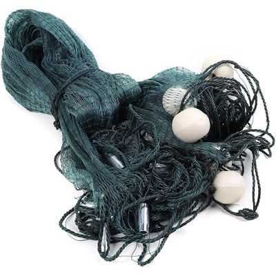 Fishing Trawl Trawl Handmade Beach Seine Beach Fishing Bait Seine Fishing Trap Nylon Net with Float Durable Suitable for Fishing Enthusiasts Used for Shallow Waters Ponds Streams and Rivers (2X10 m)