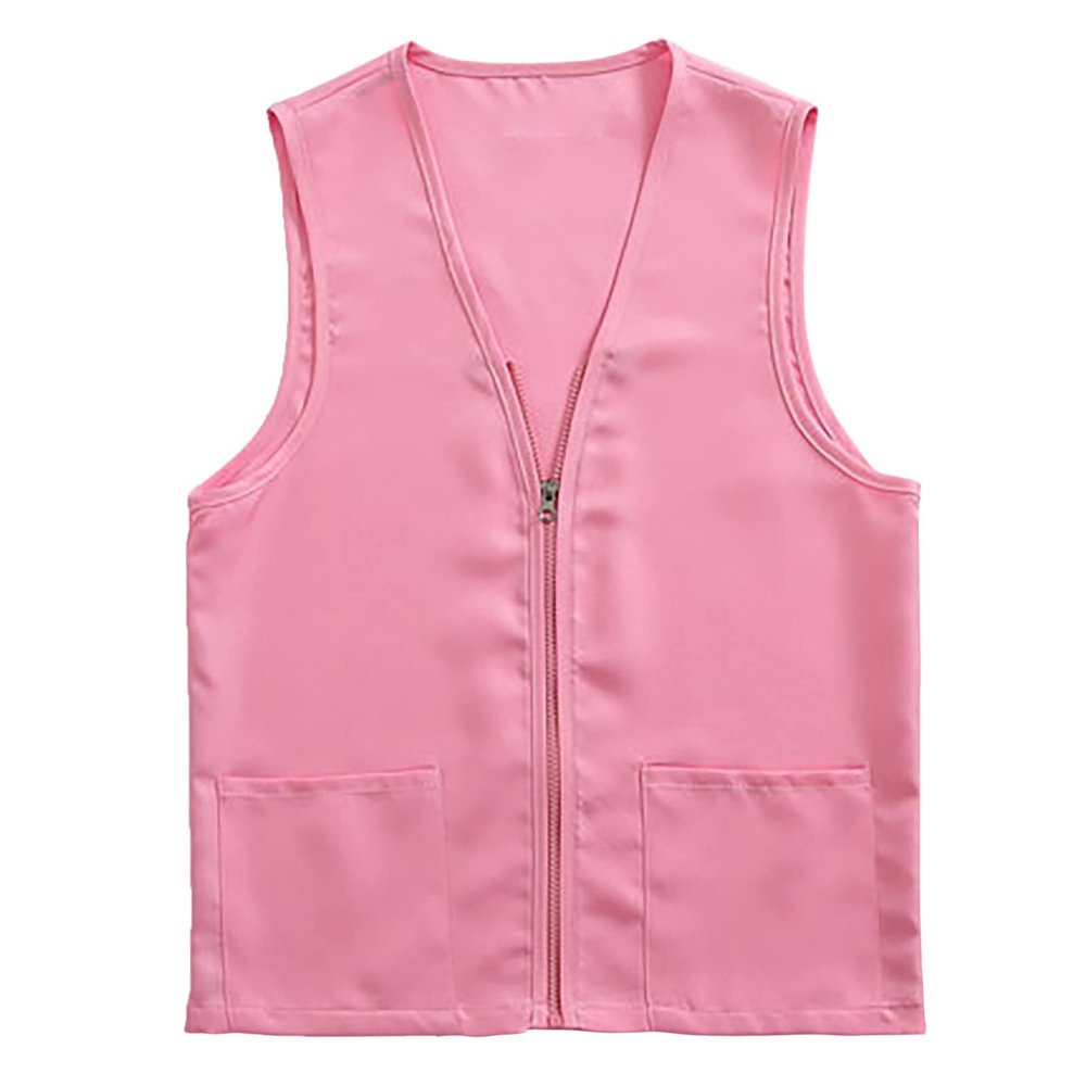 Adult Postulant Activity Vest Supermarket Vests Clerk Workwear Mid Length Coats Women (RD2, XL)
