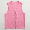 Adult Postulant Activity Vest Supermarket Vests Clerk Workwear Mid Length Coats Women (RD2, XL) view 3