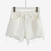 GOKKILRW Women's Low Rise Waist Summer Ripped Distressed Frayed Raw Hem Denim Shorts Stretchy Sexy Jeans Shorts view 2
