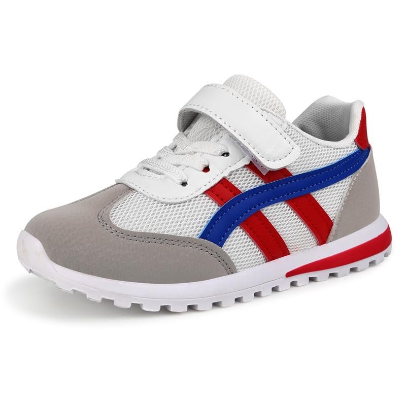 Cozystep Kids Sneakers Toddler Boys Girls School Running Tennis Shoes Lightweight Breathable Sport Athletic Fitness Sneakers with Hook and Loops