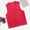 Adult Postulant Activity Vest Supermarket Vests Clerk Workwear Mid Length Coats Women (Hot Pink, S) view 2