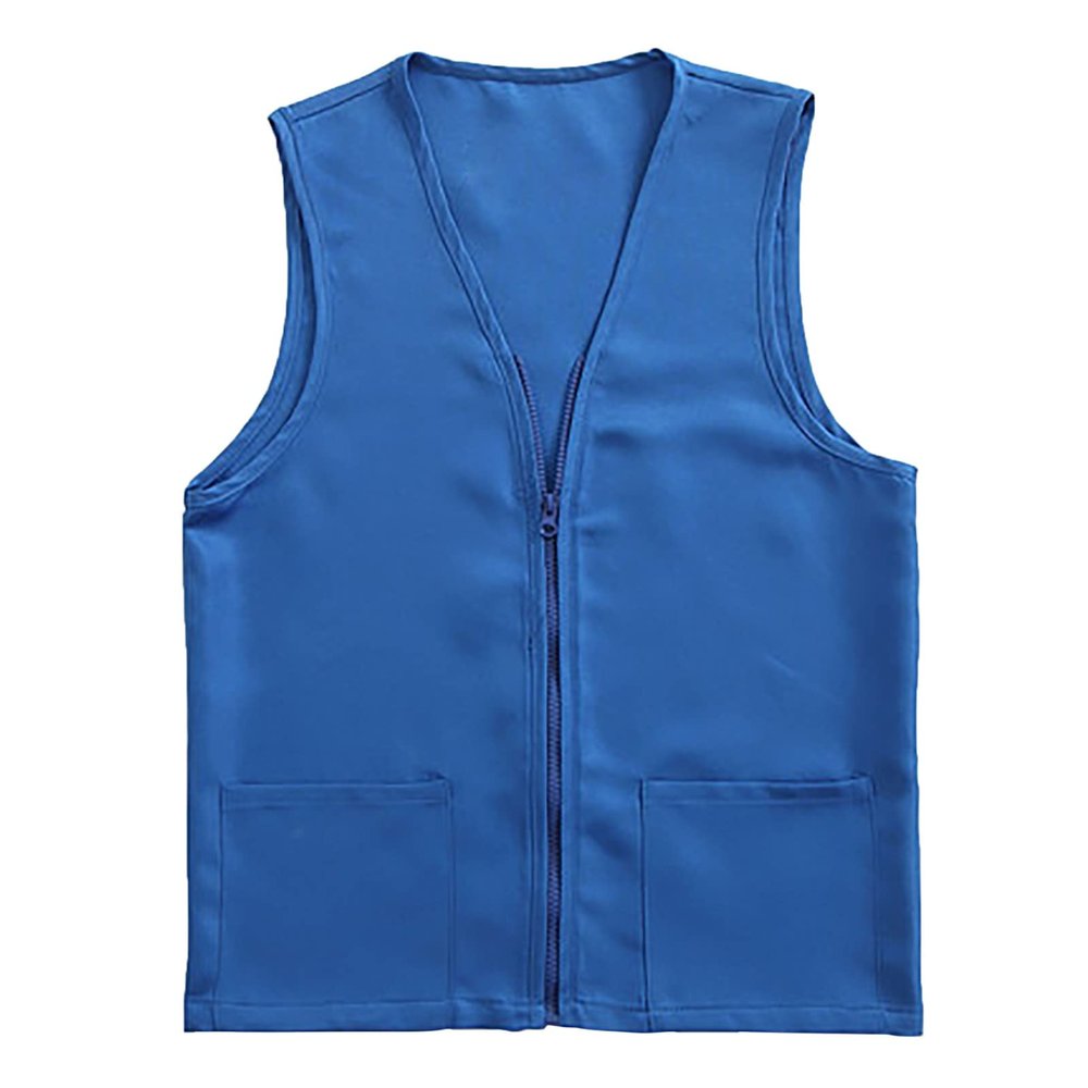 Adult Postulant Activity Vest Supermarket Vests Clerk Workwear Mid Length Coats Women (BU1, L)