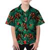 Bigfoot Boys Girls Hawaiian Shirts - Tropical Beach Boys Button Down Shirt Short Sleeve Summer Shirts for Kids Series 5 Size 8Y view 1