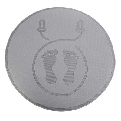 Srutueo Jump Rope Mat Shock Absorption and Sound Insulation Household Mute Mat Indoor Outdoor Fitness Sports Yoga Mat,Black