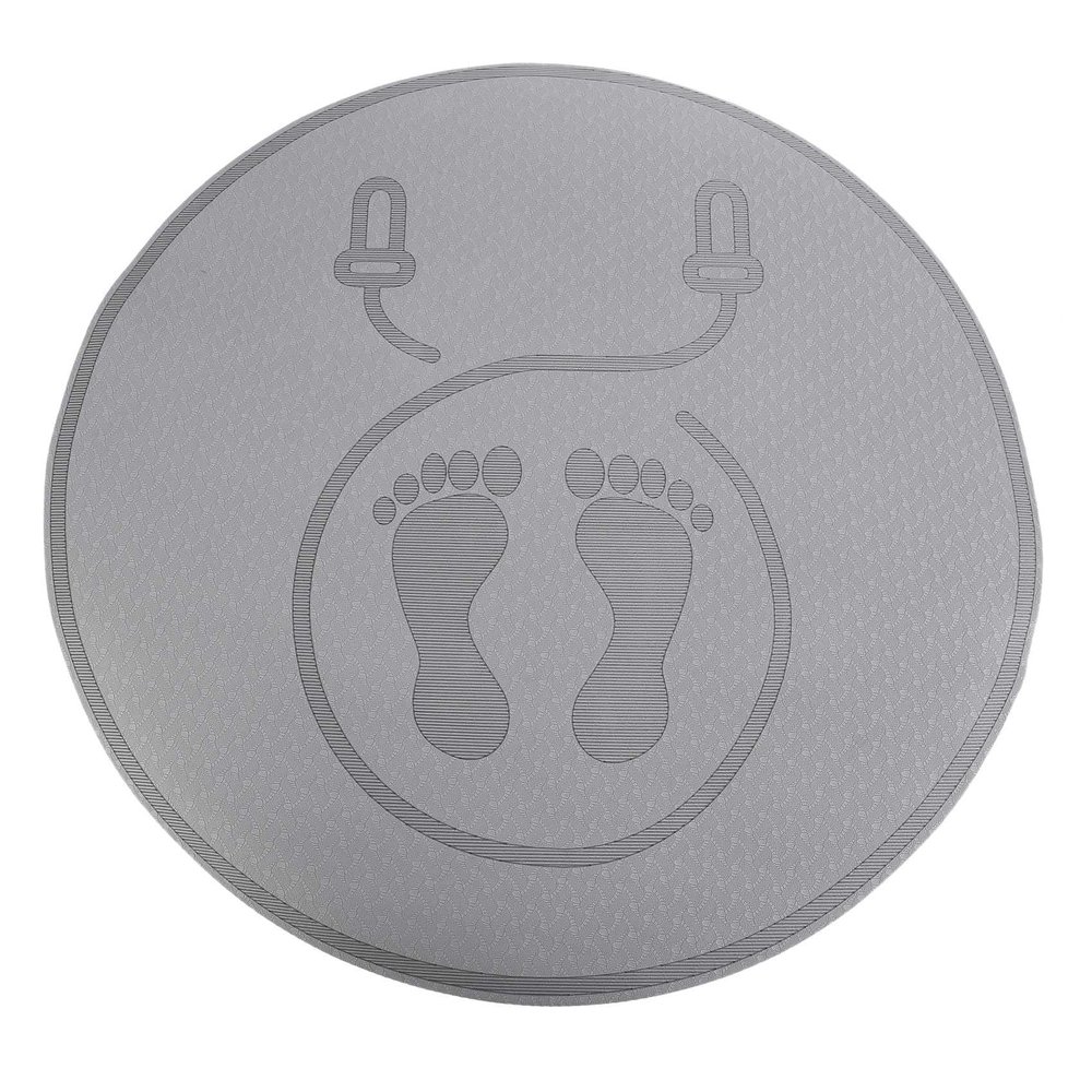 Srutueo Jump Rope Mat Shock Absorption and Sound Insulation Household Mute Mat Indoor Outdoor Fitness Sports Yoga Mat,Black