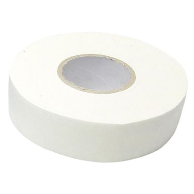 POPETPOP 1roll Hockey Tape for Ice and Roller Sports Cloth Material for Non- Grip Excellent Sweat Absorption White Hockeytape for Rackets and Accessories