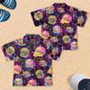 Neon Burger Boys Girls Hawaiian Shirts - Food Beach Boys Button Down Shirt Short Sleeve Summer Shirts for Kids Series 5 Size 8Y view 2