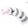 Chemo Headwear for Women UK Swim Cap Silicone Headcover (Flowers on a White Cap) view 1