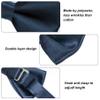Bskifnn Kids Bow Tie Classic Solid Color Satin Bow Tie Adjustable Neck Bowtie for Kids Wedding Party (Dark navy blue, kids) view 3