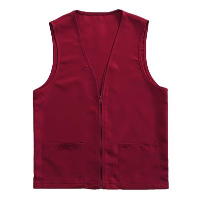 Adult Postulant Activity Vest Supermarket Vests Clerk Workwear Mid Length Coats Women (RD1, M)