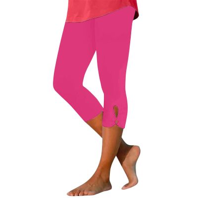 Leggings with Pockets 3/4 Pants Women High Compression Leggings Women Black Capri Leggings High Waist Summer Pants for Women 2024 High Waisted Yoga Pants with Pockets Womens Plus Size Capri Jeans