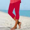 Leggings Capri for Women Womens Plus Size Summer Pants Lightweight Casual Workout Leggings Capri Capri Leggings Plus Size Women Outfits for Women Womens Joggers Like Womens Polyester Workout Pants view 4