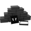 batifine Small Jewelry Boxes, 20 Pack 3.5x3.5x1 Inch Jewelry Gift Boxes, Velvet Sponge Cardboard Gift Boxes for Jewelry Earrings Necklaces Bracelets(Black) view 1