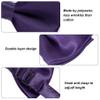 Bskifnn Kids Bow Tie Classic Solid Color Satin Bow Tie Adjustable Neck Bowtie for Kids Wedding Party (Deep purple, kids) view 3